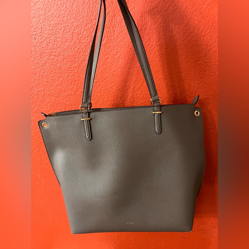 Lauren by Ralph Lauren grey large tote with detachable strap - Picture 3 of 16
